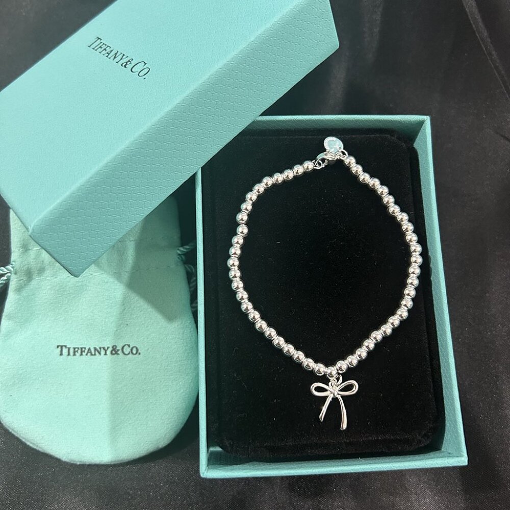 Tiffany & Co Sterling Silver Bow Bracelet